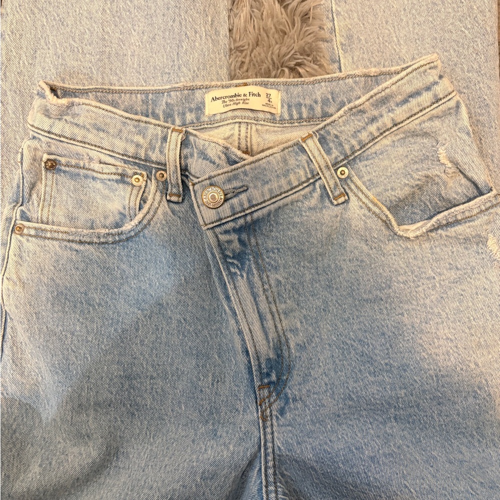 Abercrombie & Fitch Ultra High Rise Light Blue Denim